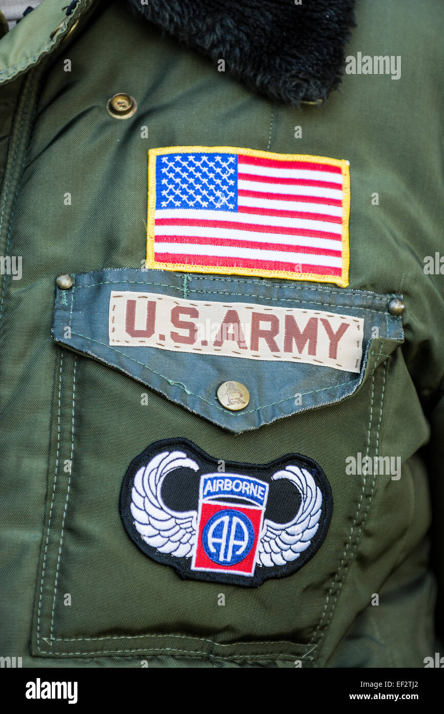 The jacket of a Korean War veteran who served in the US Army as a