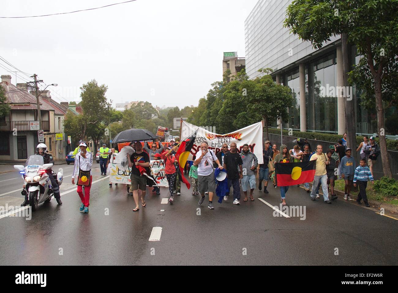 Aboriginal land protesters hi-res stock photography and images - Alamy