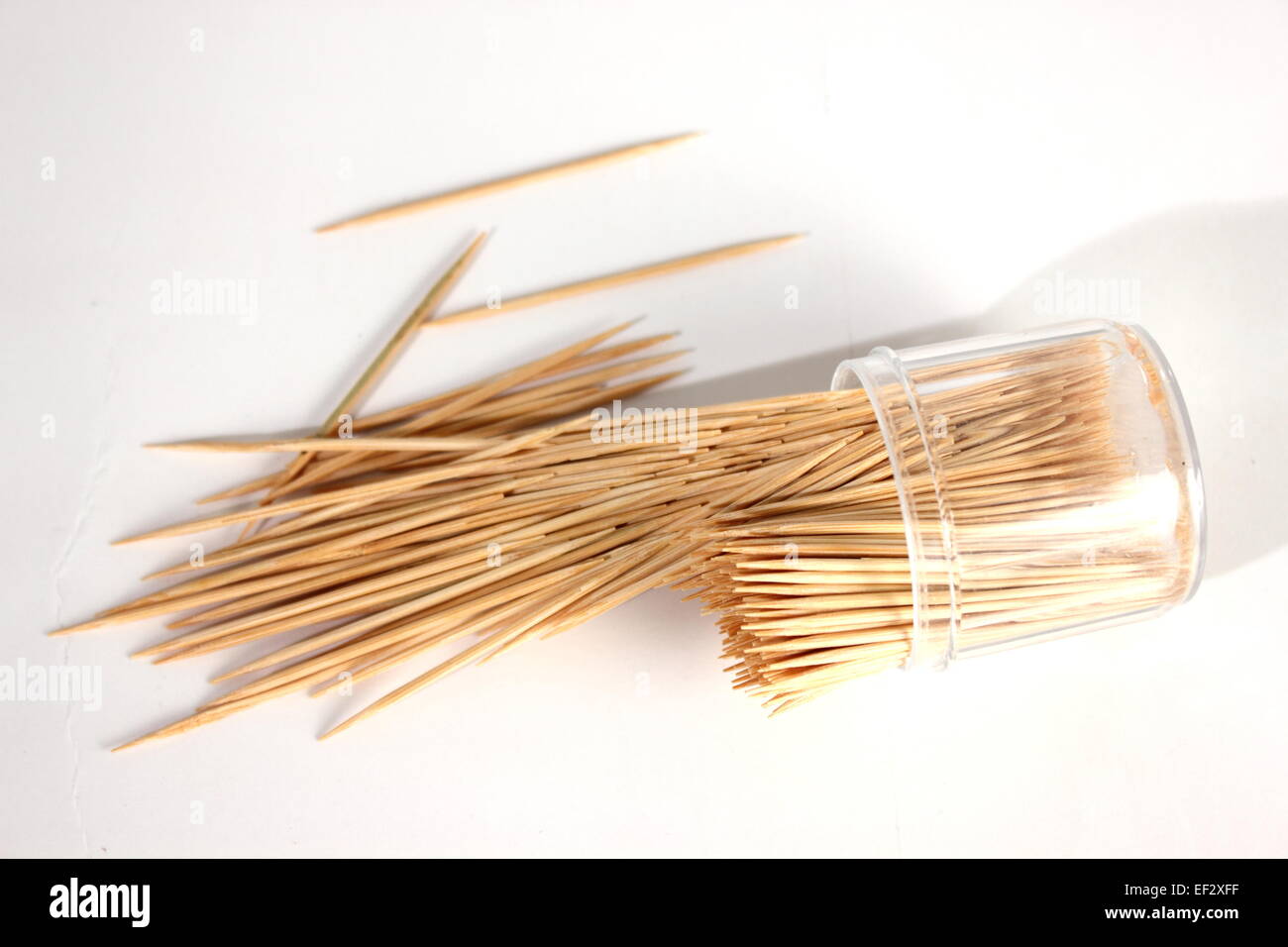 Bundle of toothpick on a white background Stock Photo - Alamy