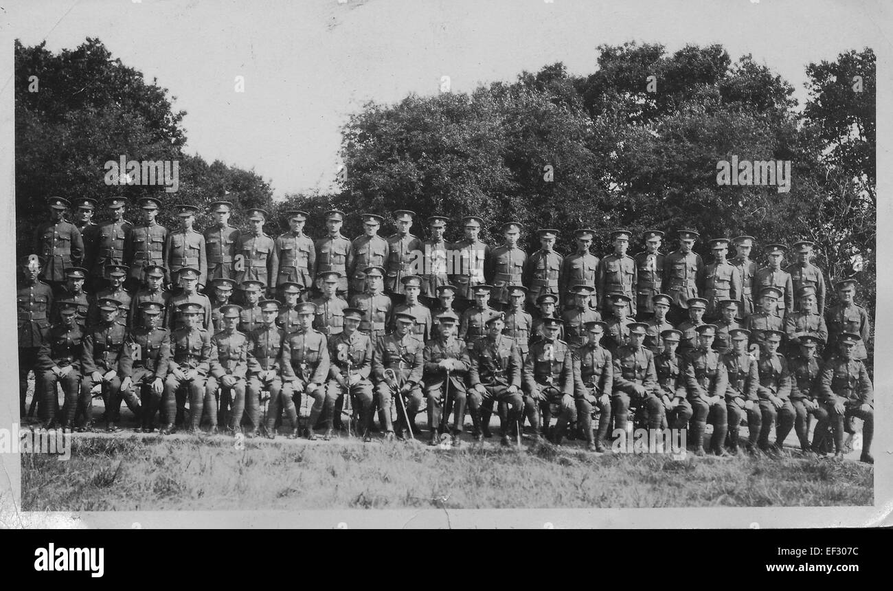 Aberdeen University Officers Training Corps at Annual Camp in the1920s. Stock Photo
