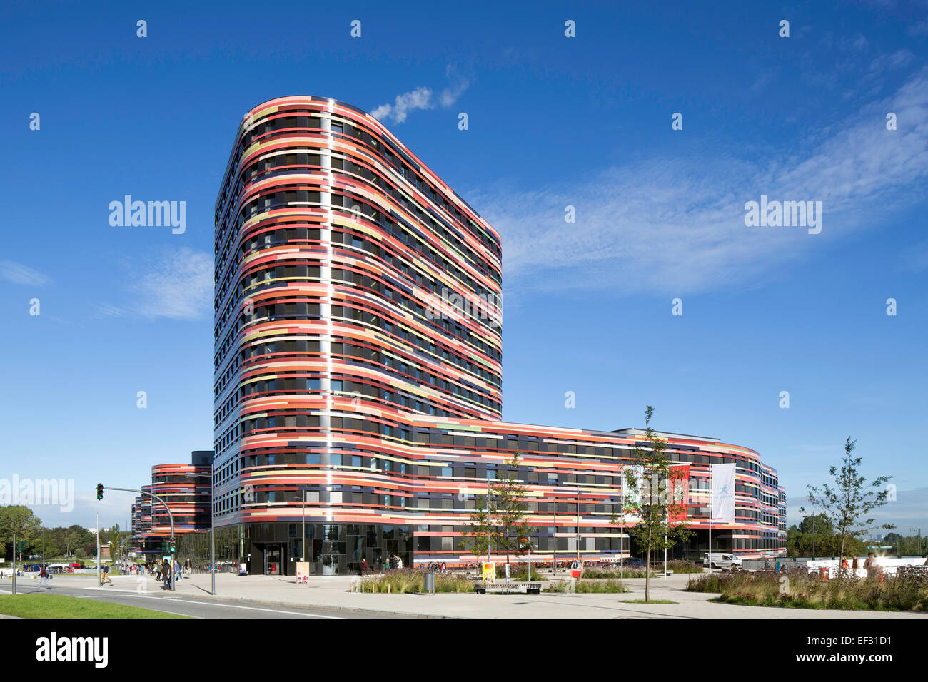 Ministry of Urban Development and Environment of the Free and Hanseatic City of Hamburg, architects Sauerbruch and Hutton, a Stock Photo