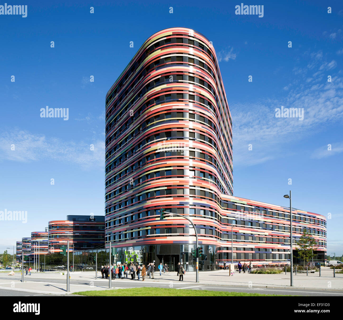 Ministry of Urban Development and Environment of the Free and Hanseatic City of Hamburg, architects Sauerbruch and Hutton, a Stock Photo