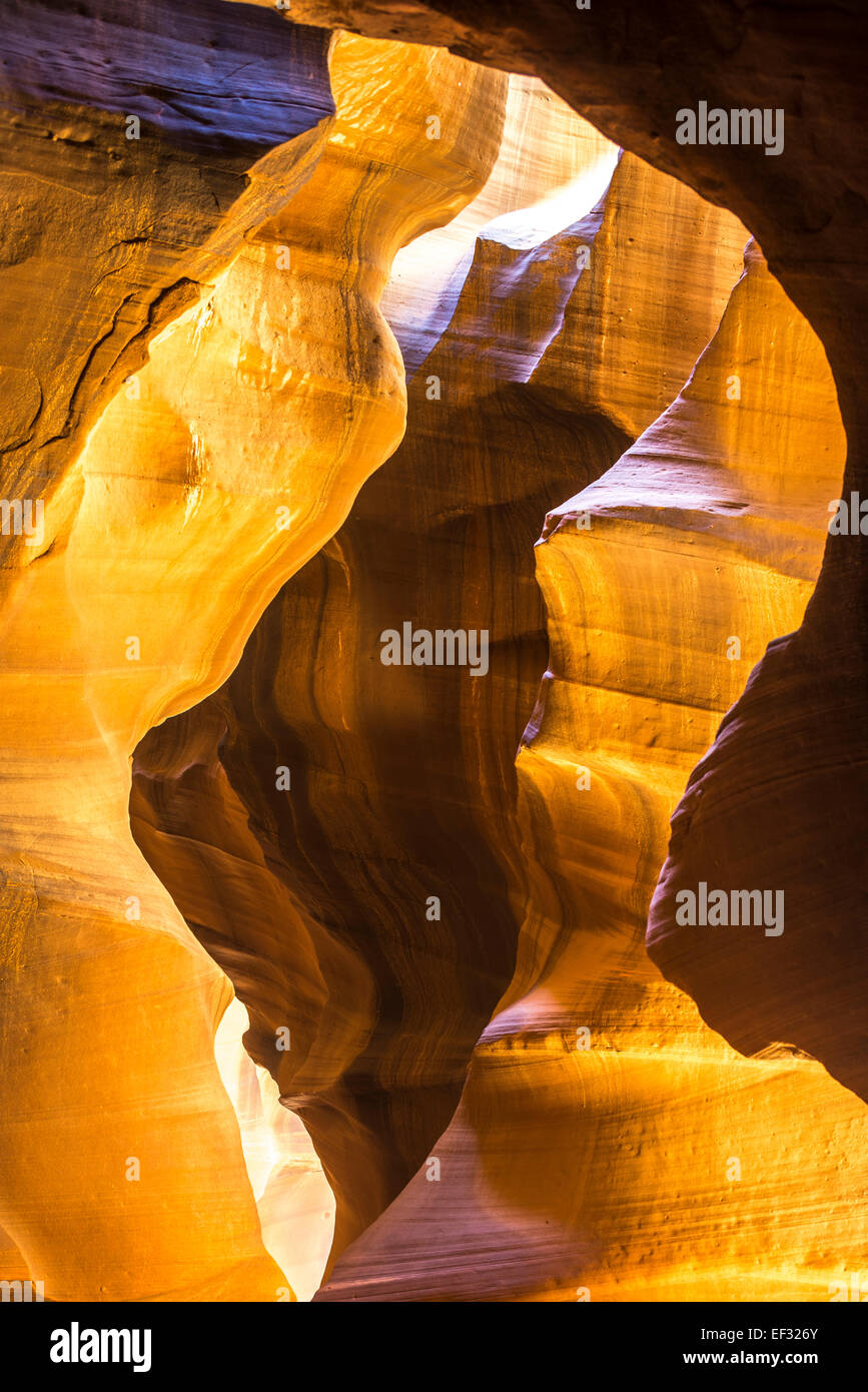 Upper Antelope Canyon, Page, Arizona, United States Stock Photo
