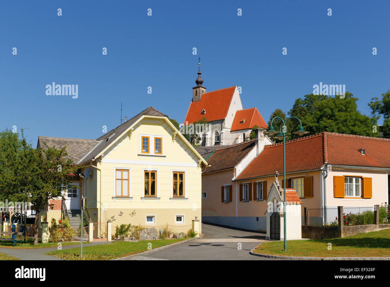 The village of Hannersdorf, Southern Burgenland, Burgenland, Austria Stock Photo