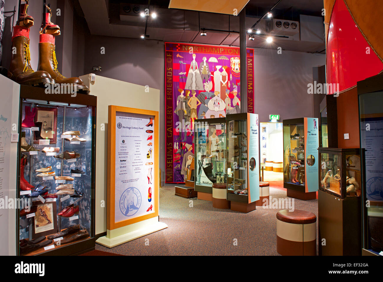 Display in the museum and art gallery, Northampton, Northamptonshire