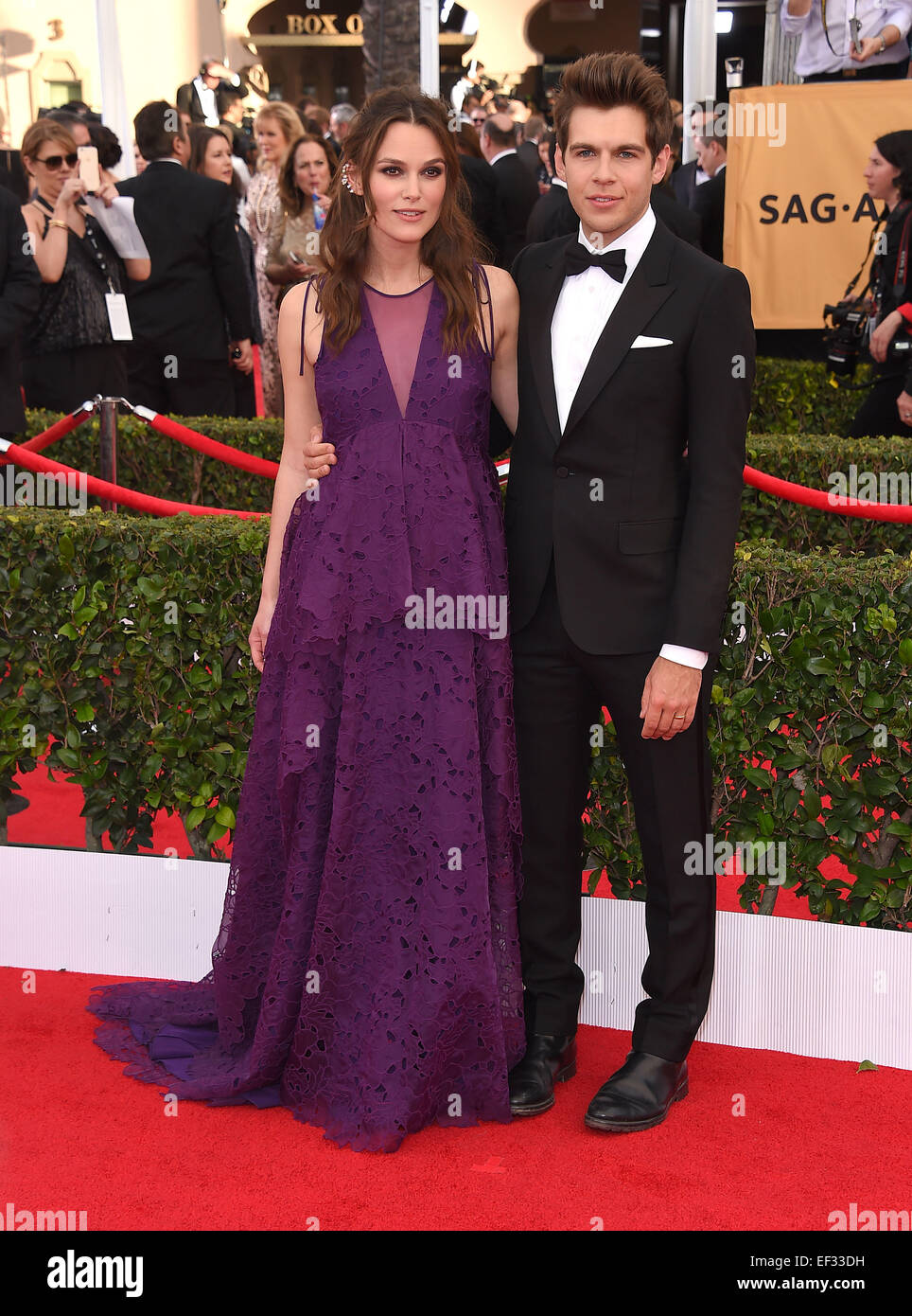 Los Angeles, California, USA. 25th Jan, 2015. Keira Knightley & James