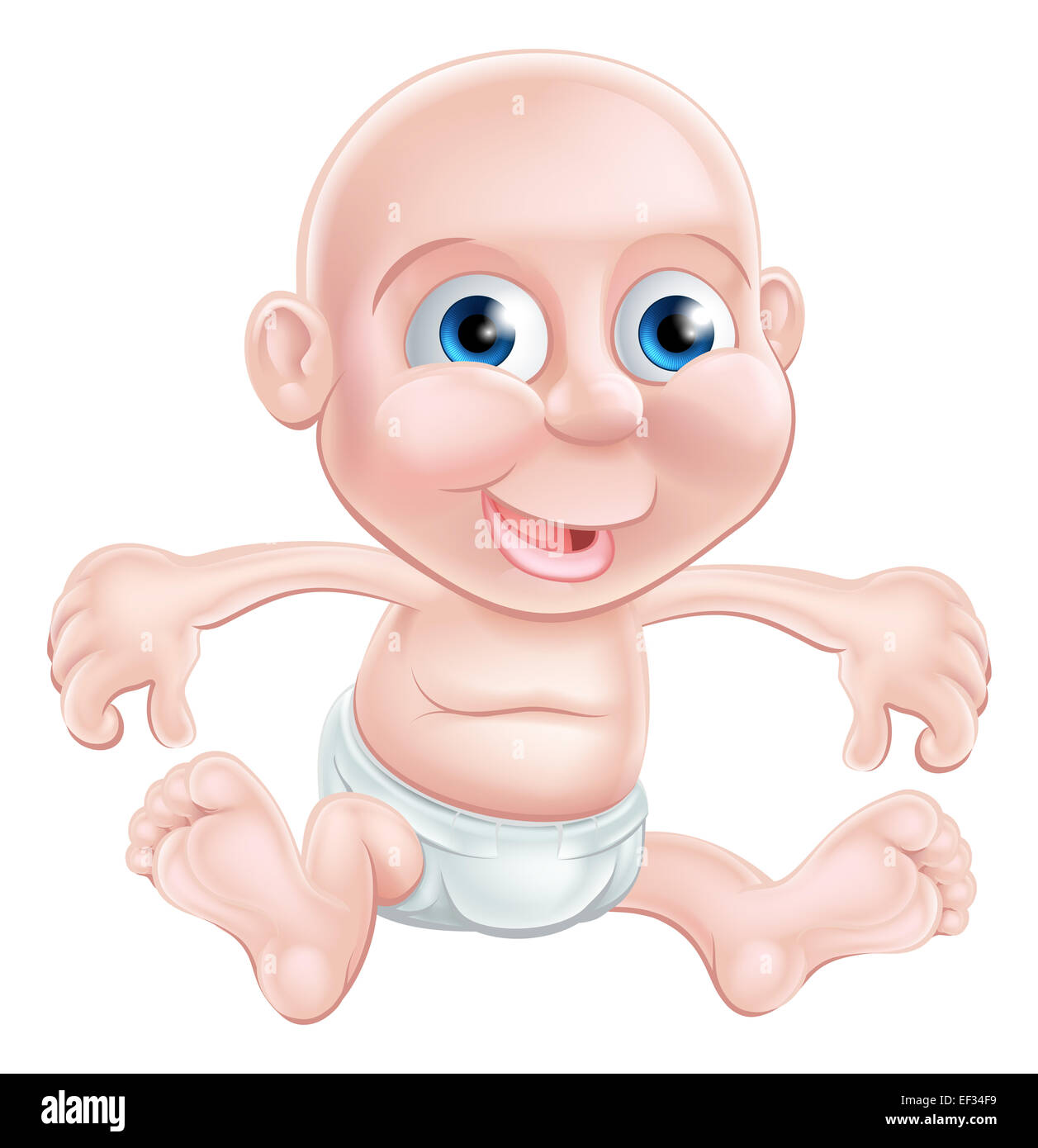 A happy little cartoon baby in his or her nappy Stock Photo - Alamy A happy little cartoon baby in his or her nappy Stock Photo - Alamy
