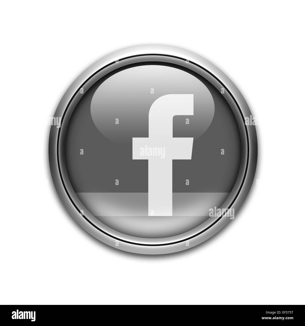 Facebook logo icon symbol emblem Stock Photo