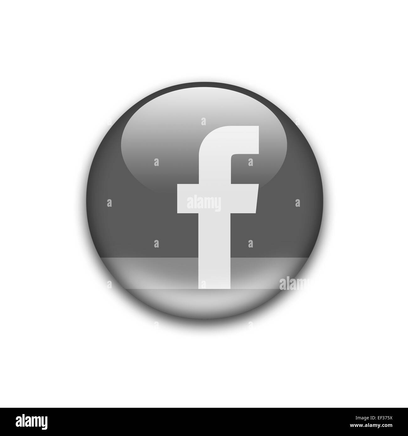 Facebook logo icon symbol emblem Stock Photo