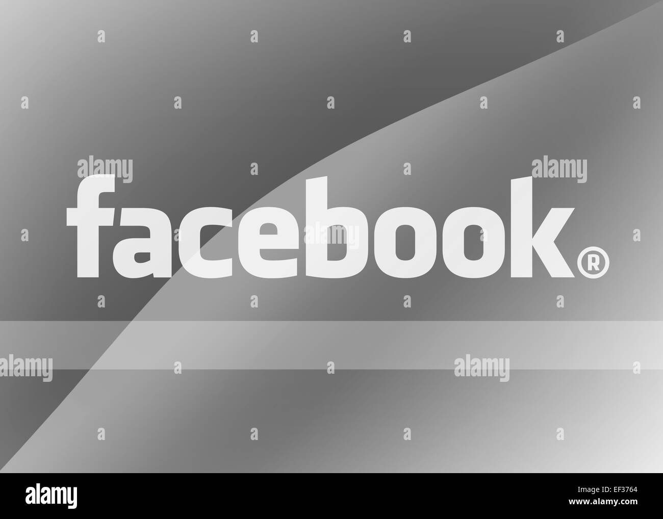 Facebook logo icon symbol emblem Stock Photo