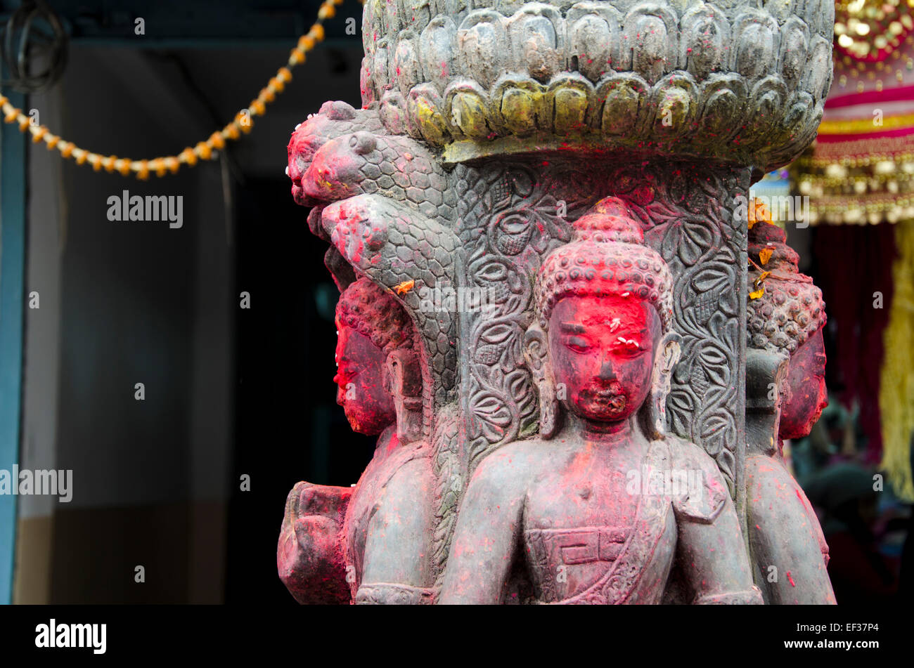 historical Buddha statue in Kathmandu old town, Nepal Stock Photo Alamy