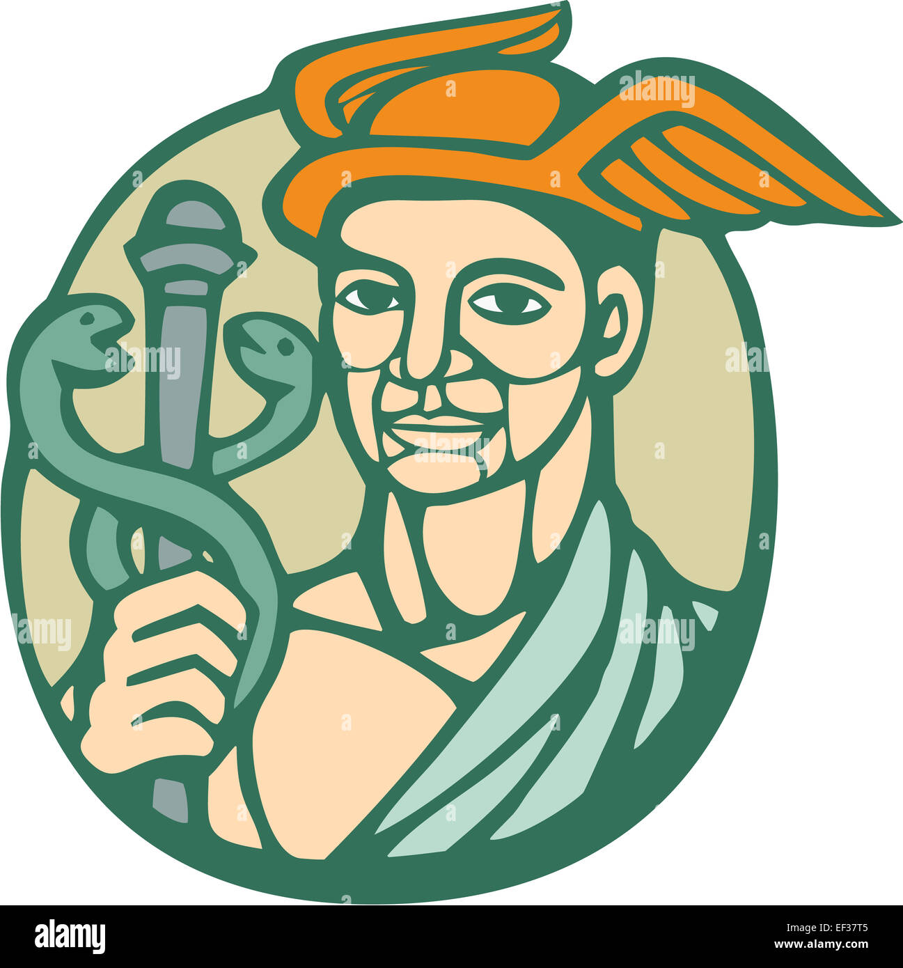 Hermes staff hi-res stock photography and images - Alamy