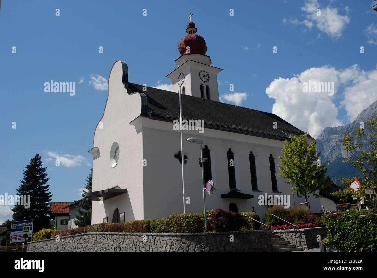 Fritzens, Pfarrkirche Stock Photo