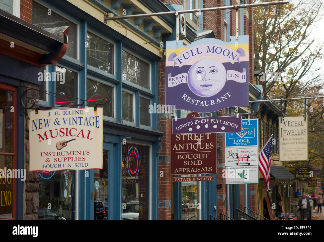 street scene in Lambertville New Jersey Stock Photo Alamy