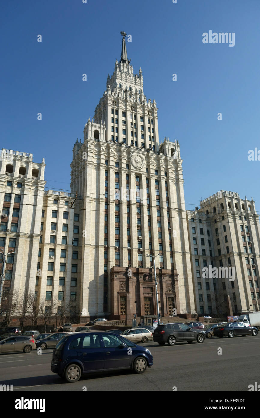 One of Moscow high-rise buildings known as Stalin's Seven Sisters (Red ...