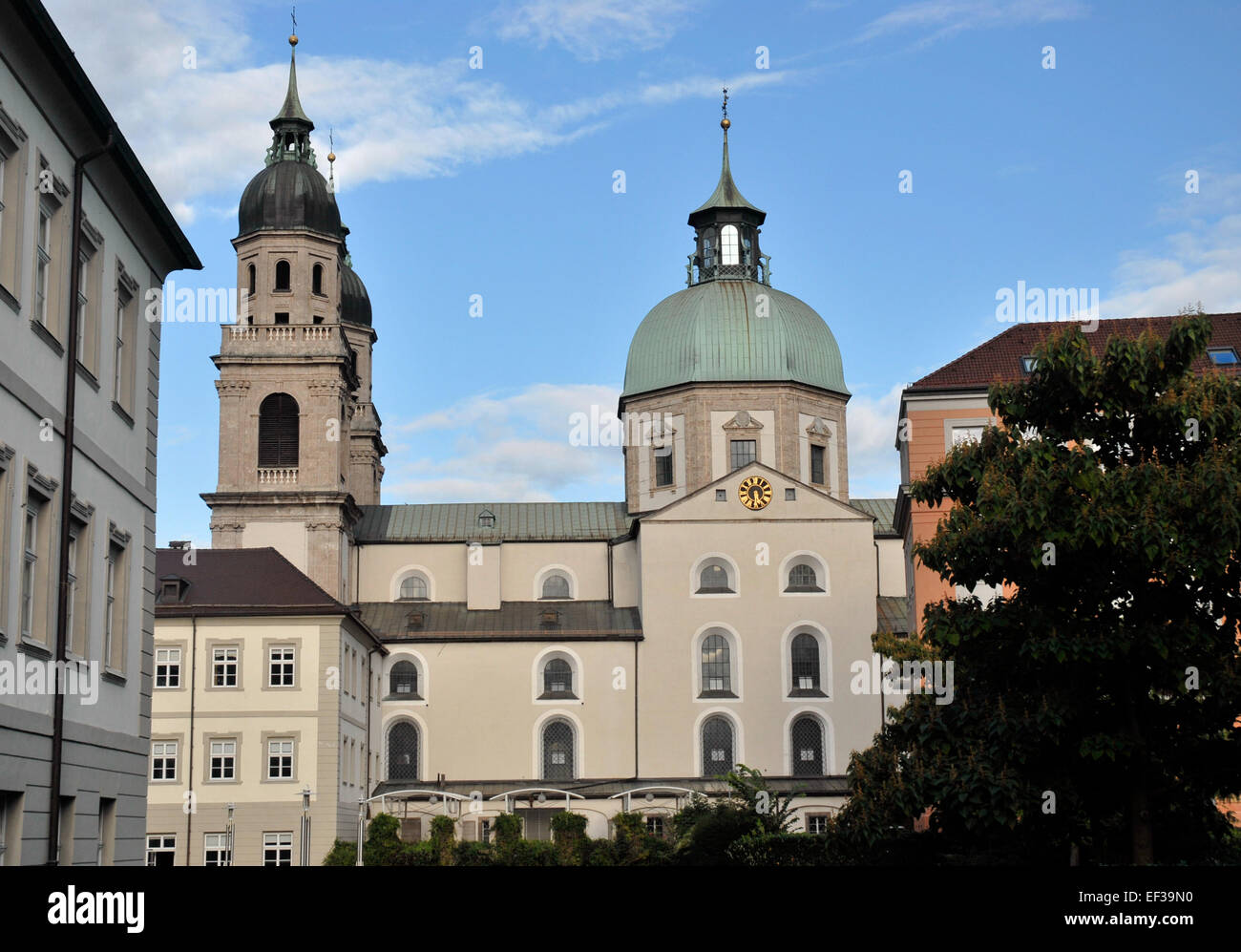 Innsbruck, Jesuitenkirche von Westen, breit Stock Photo