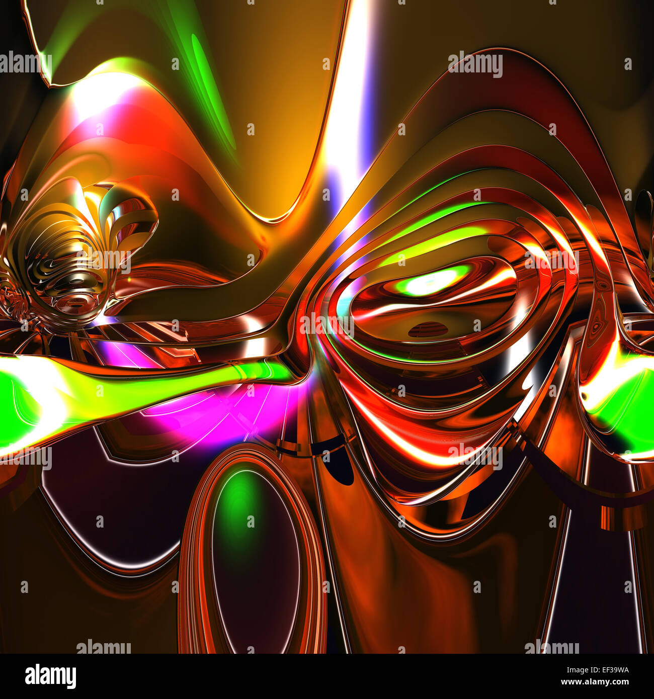 Digital Illustration of a surreal abstract Structure Stock Photo - Alamy