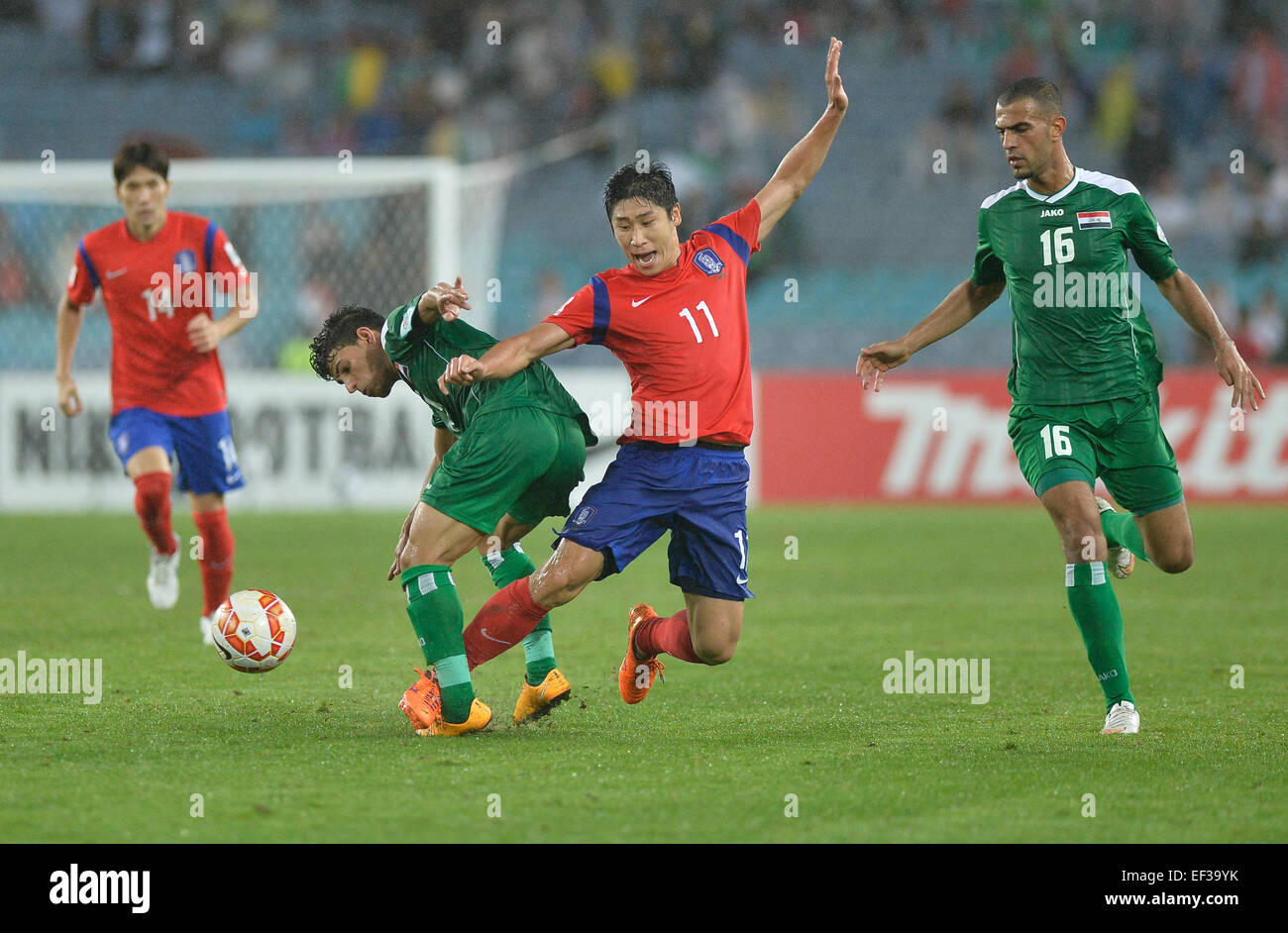 Sydney, Australia. 26th Jan, 2015. AFC Asian Cup Semi Final. Korea Republic v Iraq. Korean forward Lee Keun-ho.Korea won the game on 2-0. Credit:  Action Plus Sports/Alamy Live News Stock Photo