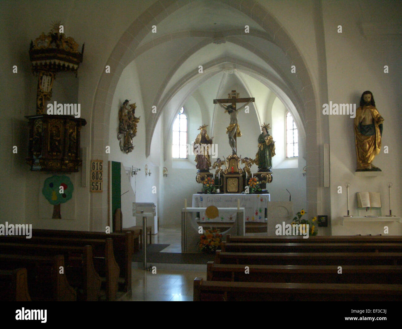 Pierbach Kirche innen Stock Photo