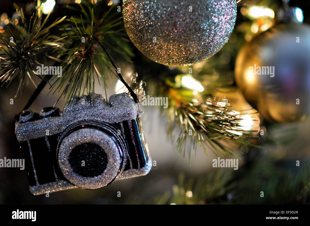 Camera Christmas Ornament 