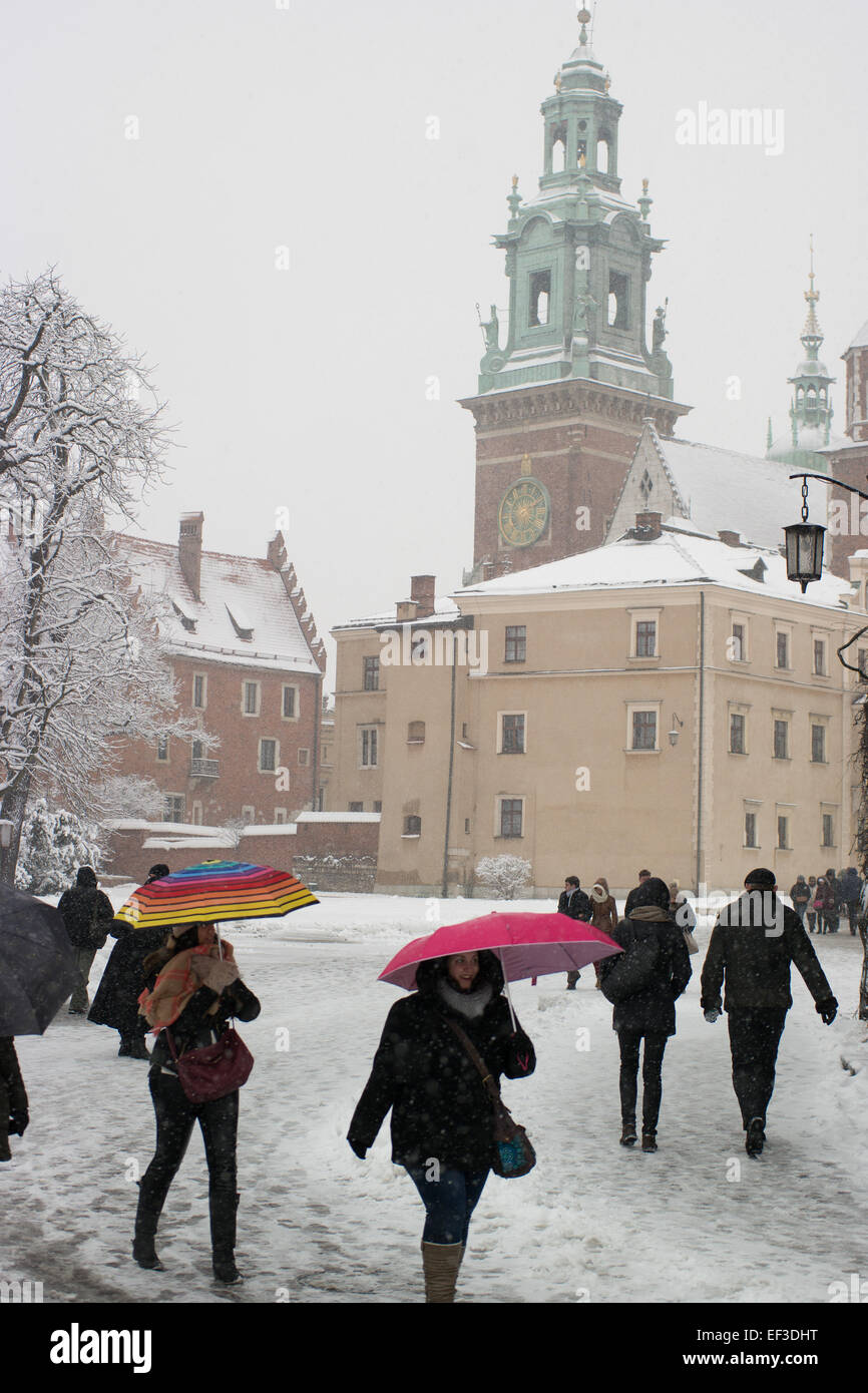 Krakow, Poland. 25th January, 2015. Poland Weather The steady Stock Photo 78137860 Alamy