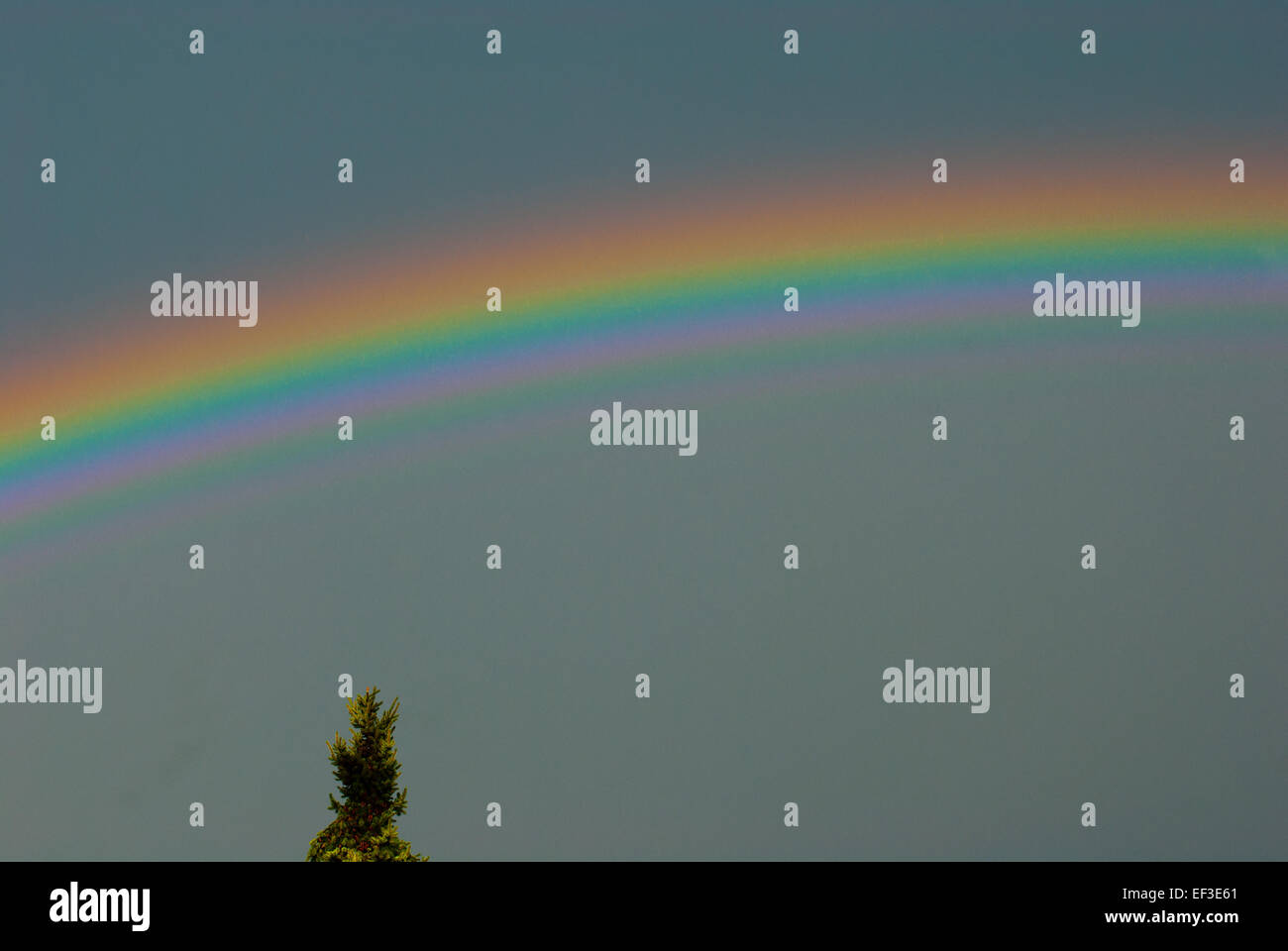 Supernumerary rainbow in Baumkirchen Stock Photo