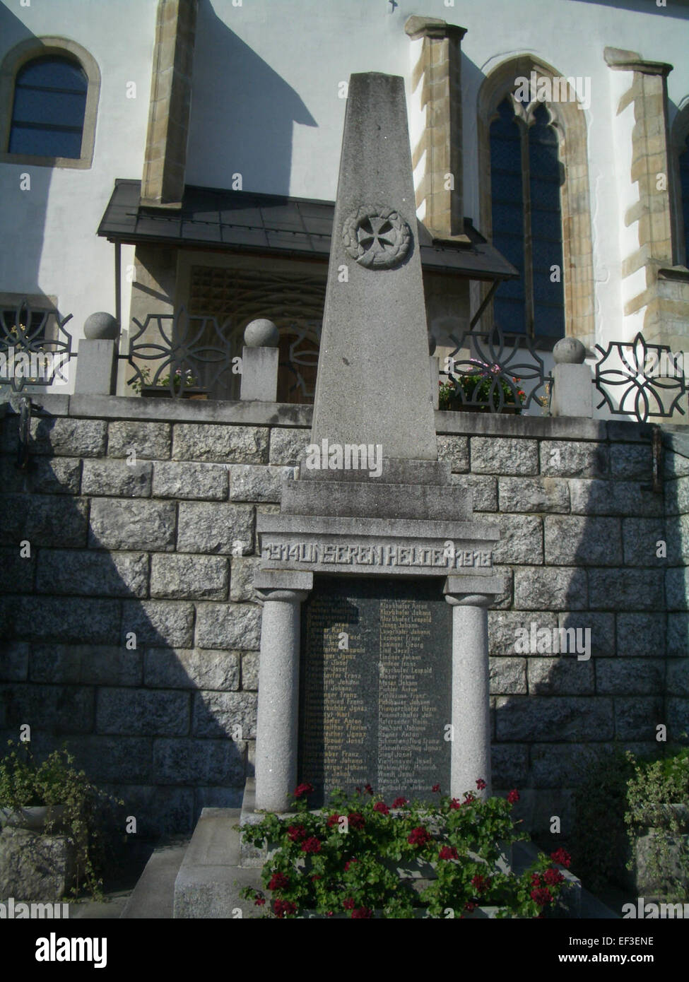 Unterweißenbach Kriegerdenkmal Stock Photo
