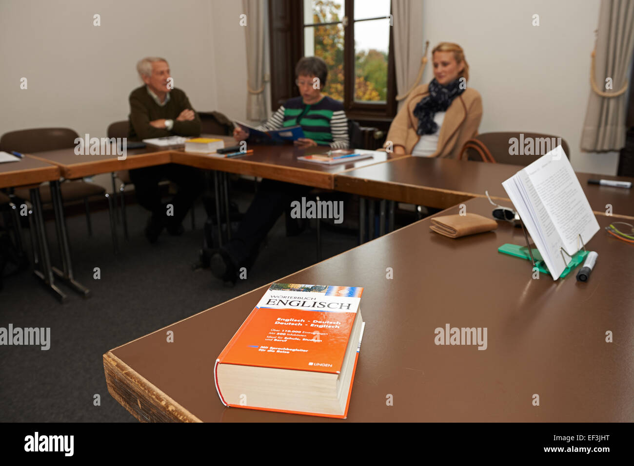 Further education English lesson, Leichlingen, Germany. Stock Photo