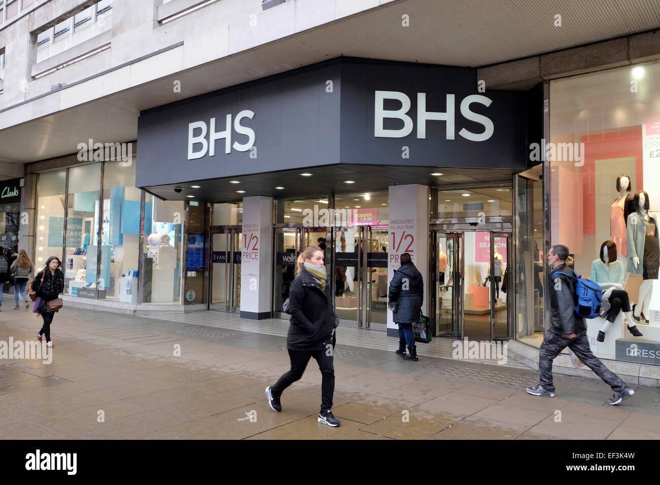 A general view of BHS store on Oxford Street, London Stock Photo