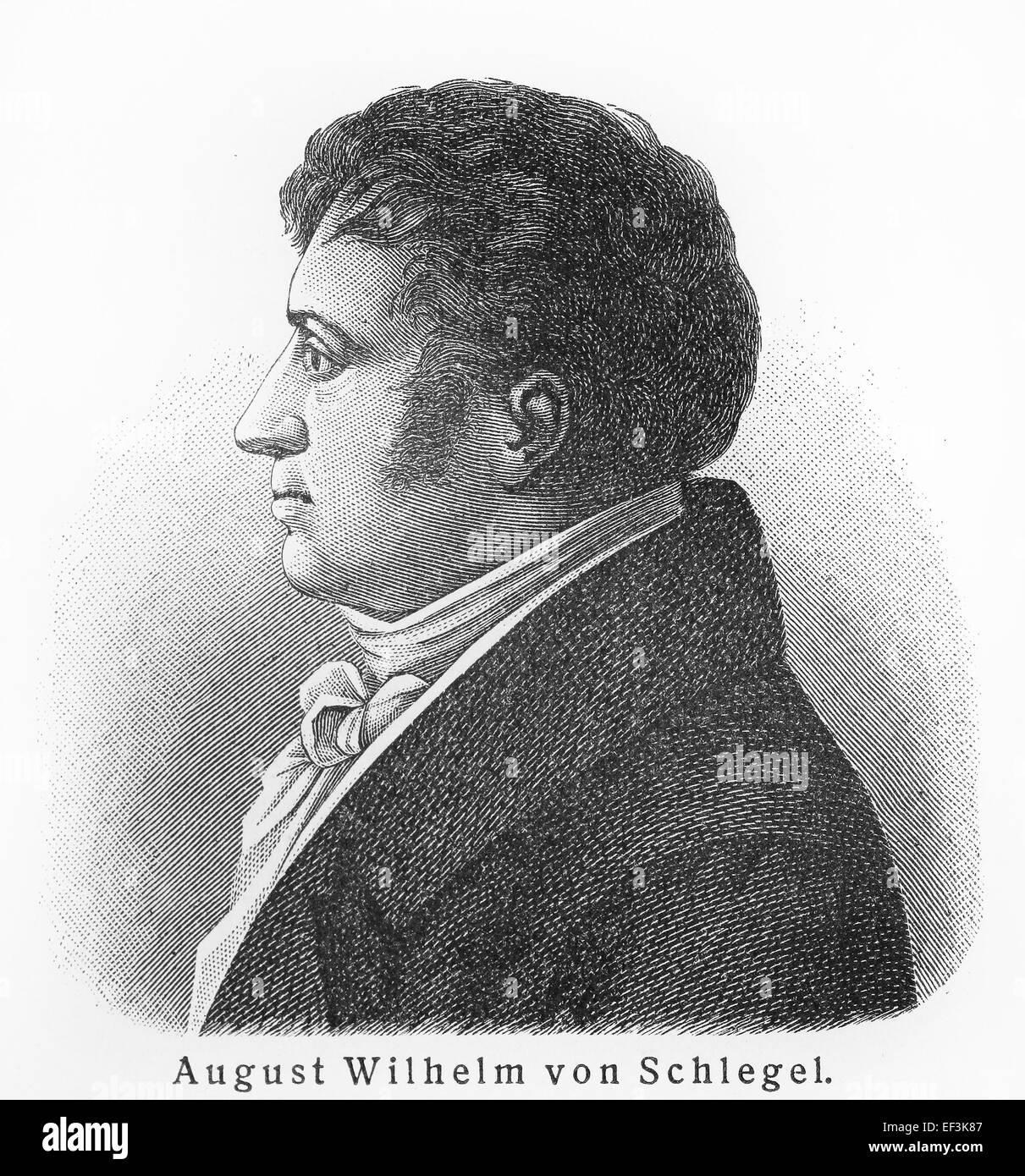August Wilhelm Schlegel Stock Photo