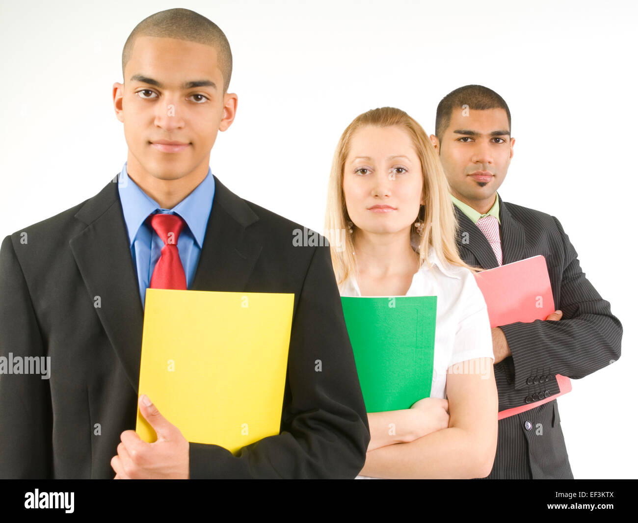 Business people holding files Stock Photo - Alamy