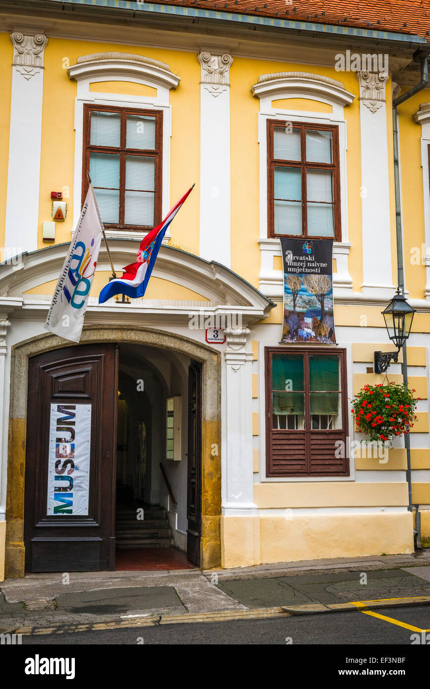 The Croatian Museum of Naive Art in old town Gradec, Zagreb, Croatia Stock Photo