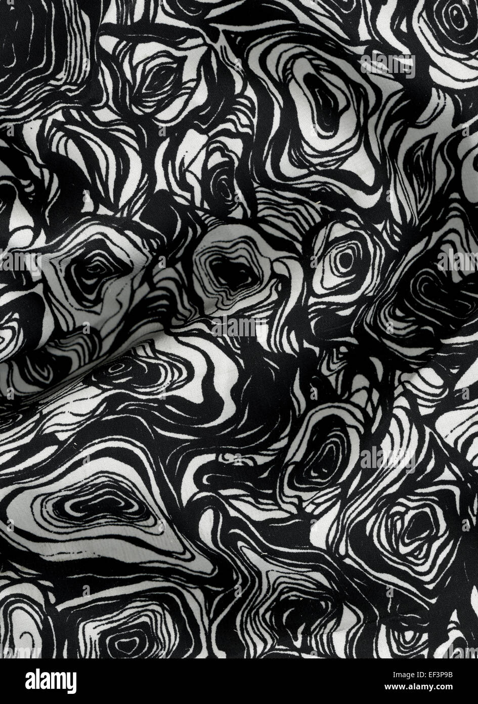 Closeup of retro style black and white silk fabric Stock Photo Alamy