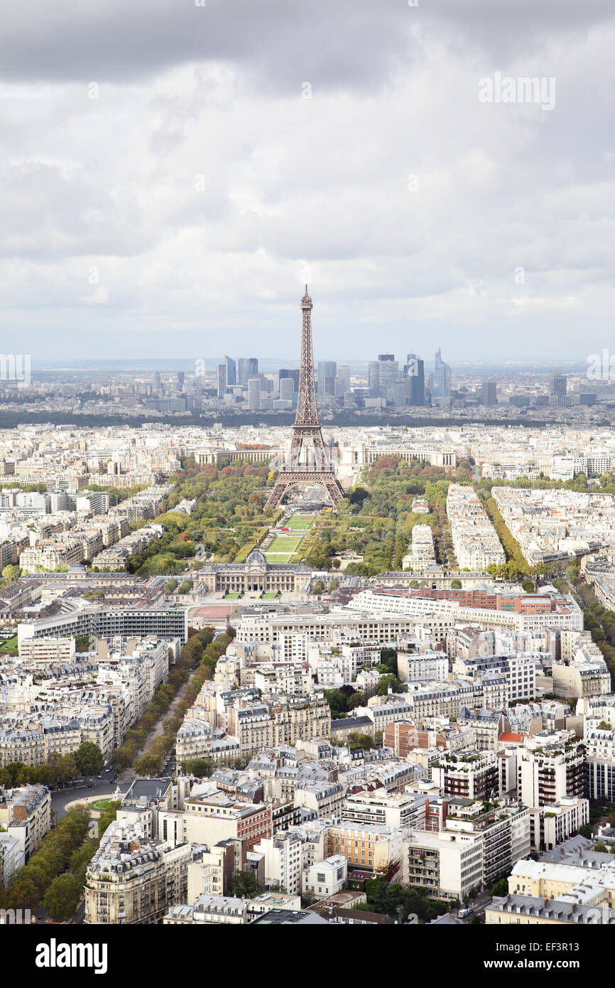 Aerial panoramic view of Paris, France Stock Photo Alamy