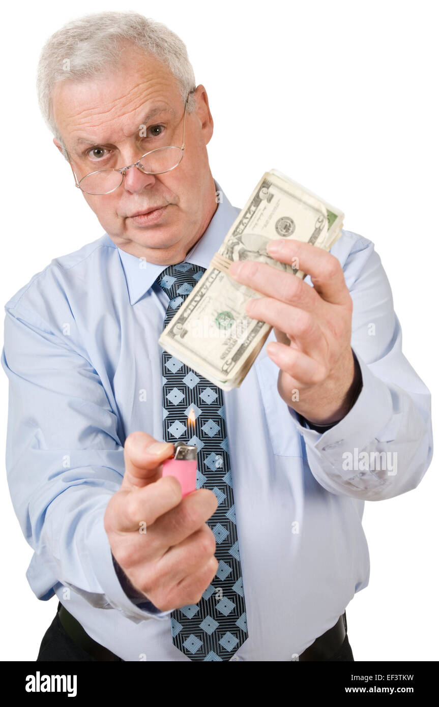 Burn money with lighter hires stock photography and images Alamy