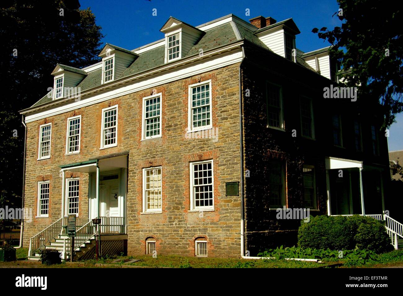 NYC South front of historic 1748 Van Cortlandt Manor