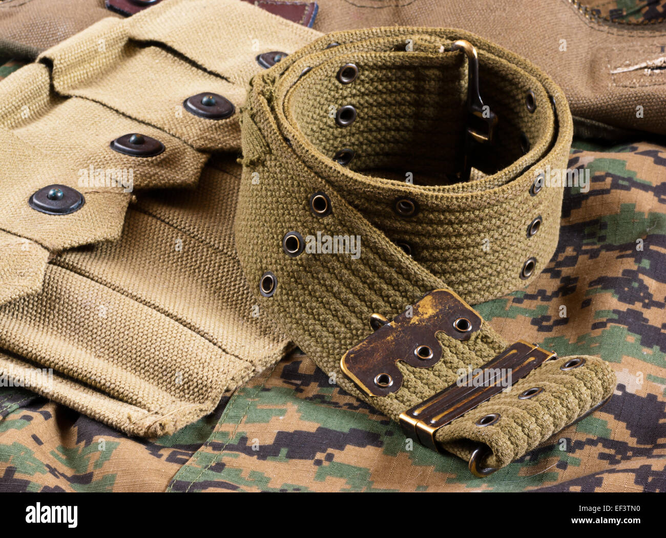 Military Belt Stock Photo Alamy