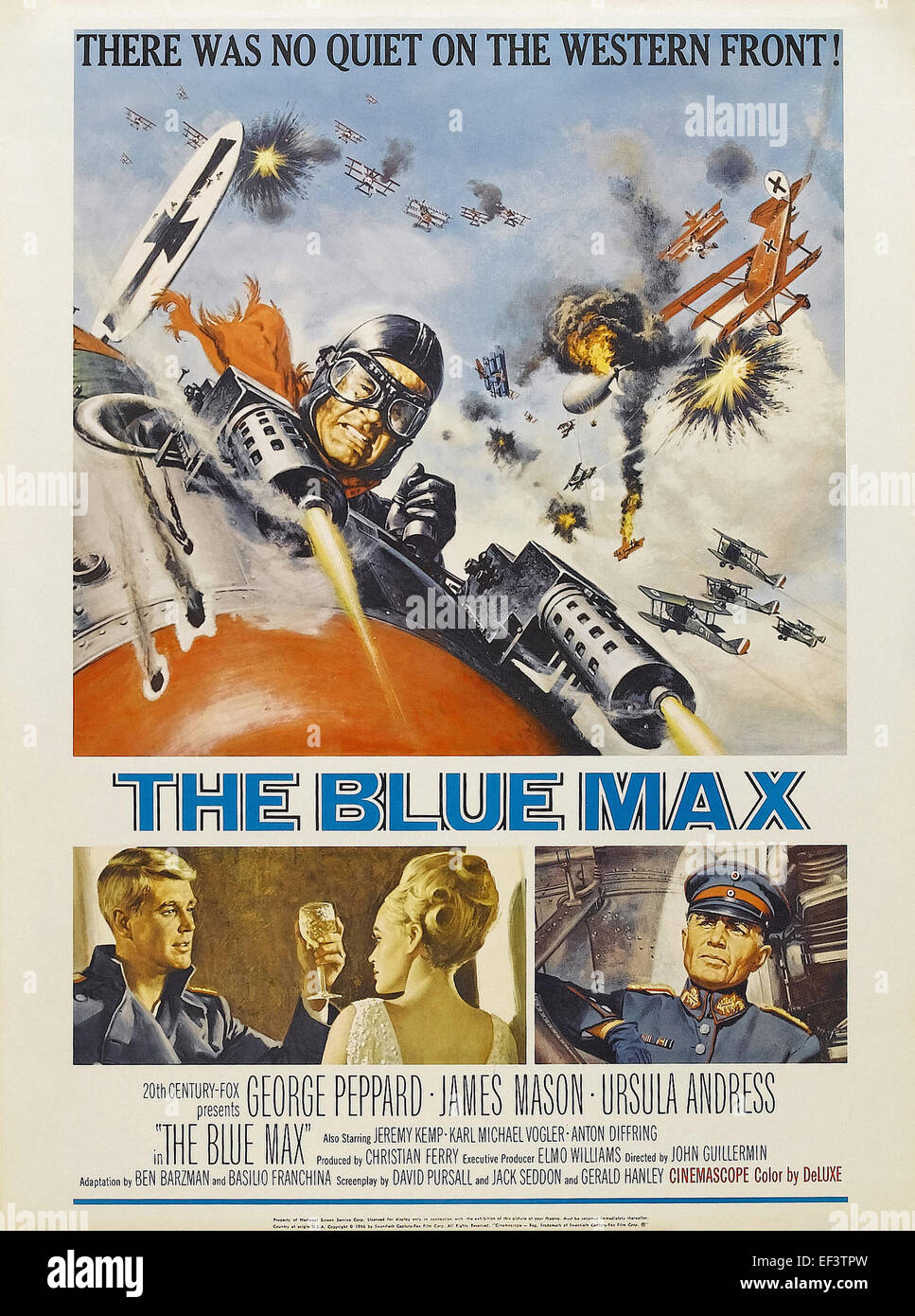 The Blue Max - Movie Poster Stock Photo