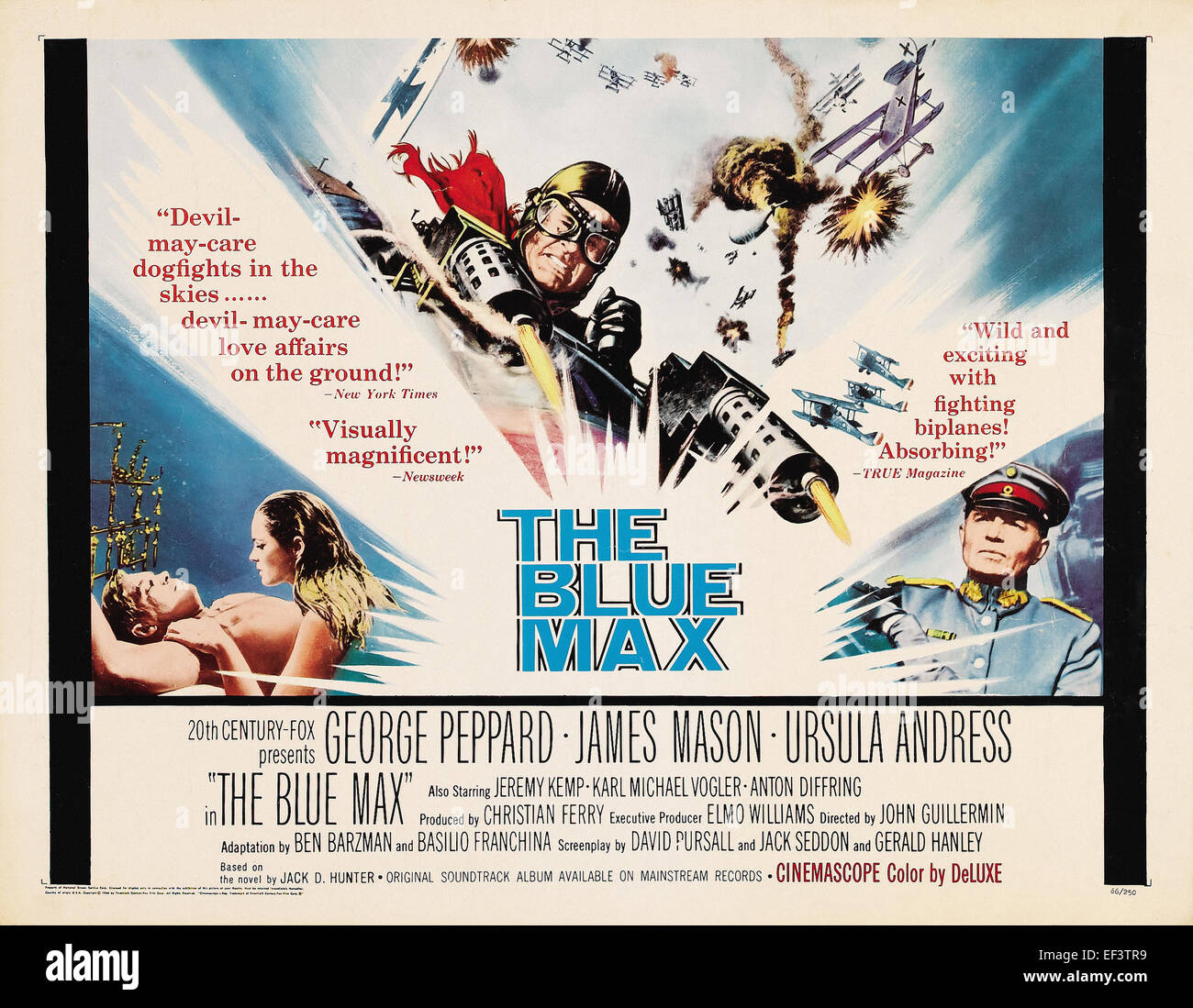 The Blue Max - Movie Poster Stock Photo