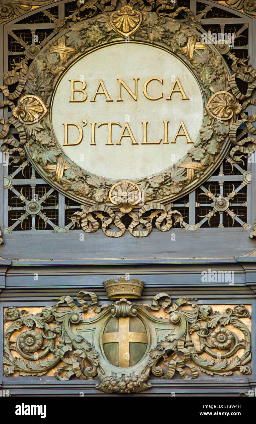 Banca D'Italia Stock Photo Alamy