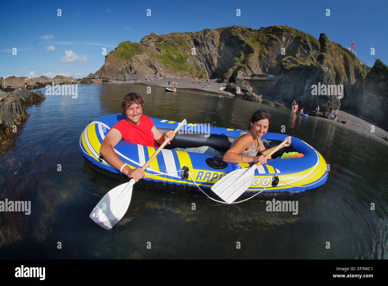 Sign to the tunnels bathing pools and beaches hires stock photography