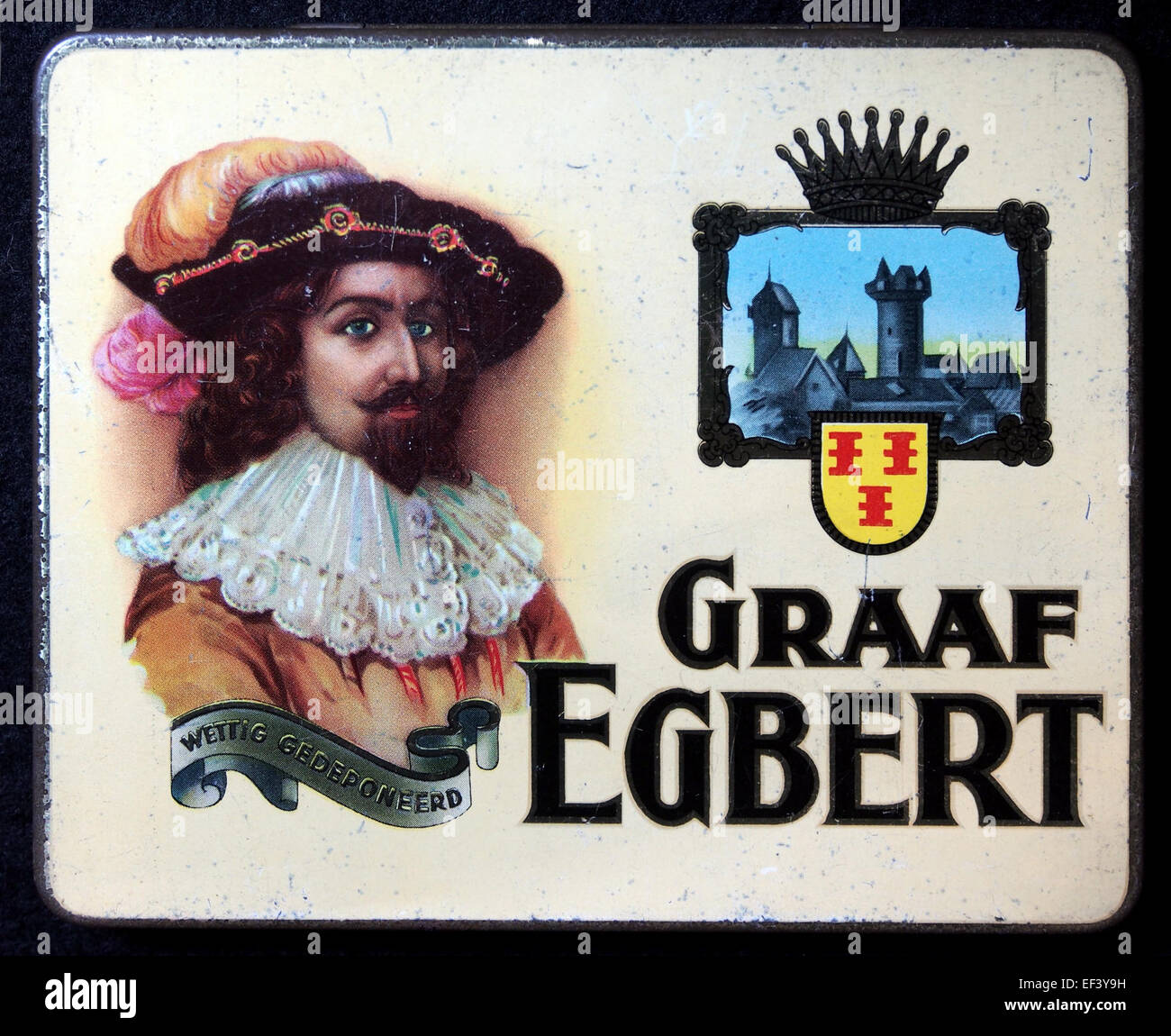 Graaf Egbert sigarenblikje ,foto 1 Stock Photo Alamy