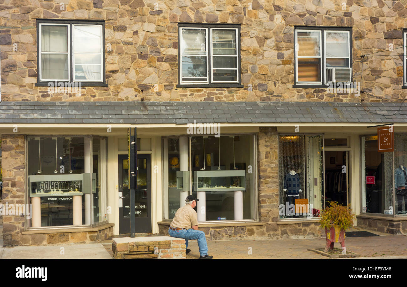 street scene Lambertville New Jersey NJ Stock Photo Alamy