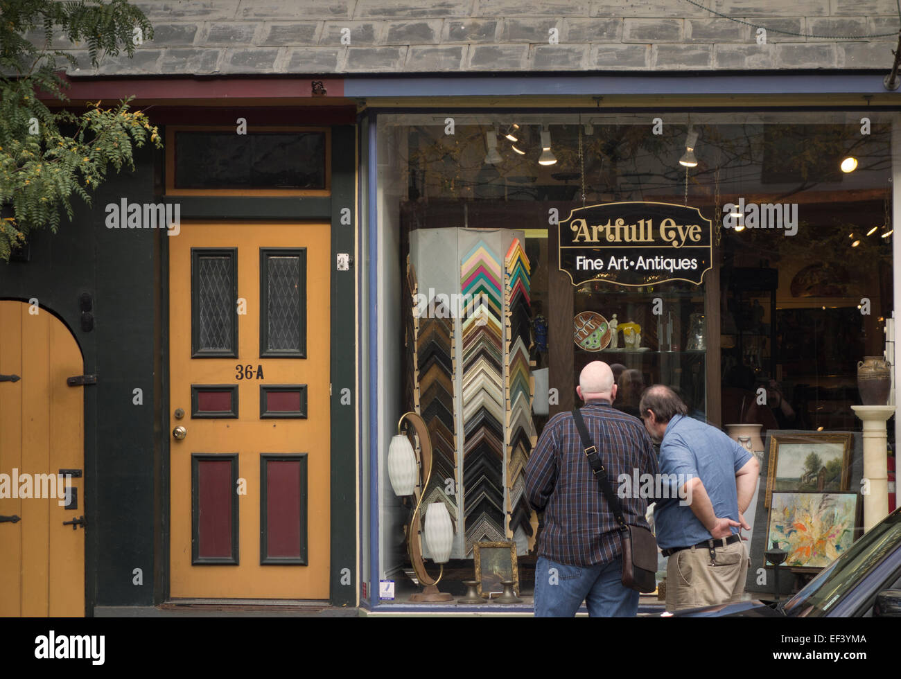 street scene Lambertville New Jersey NJ Stock Photo Alamy
