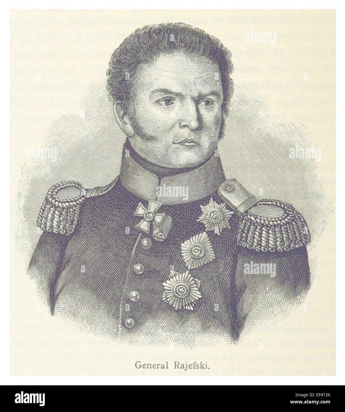 Grof Rajevski This 1897 illustration by Danielson portrays General Rajefski, a figure ...