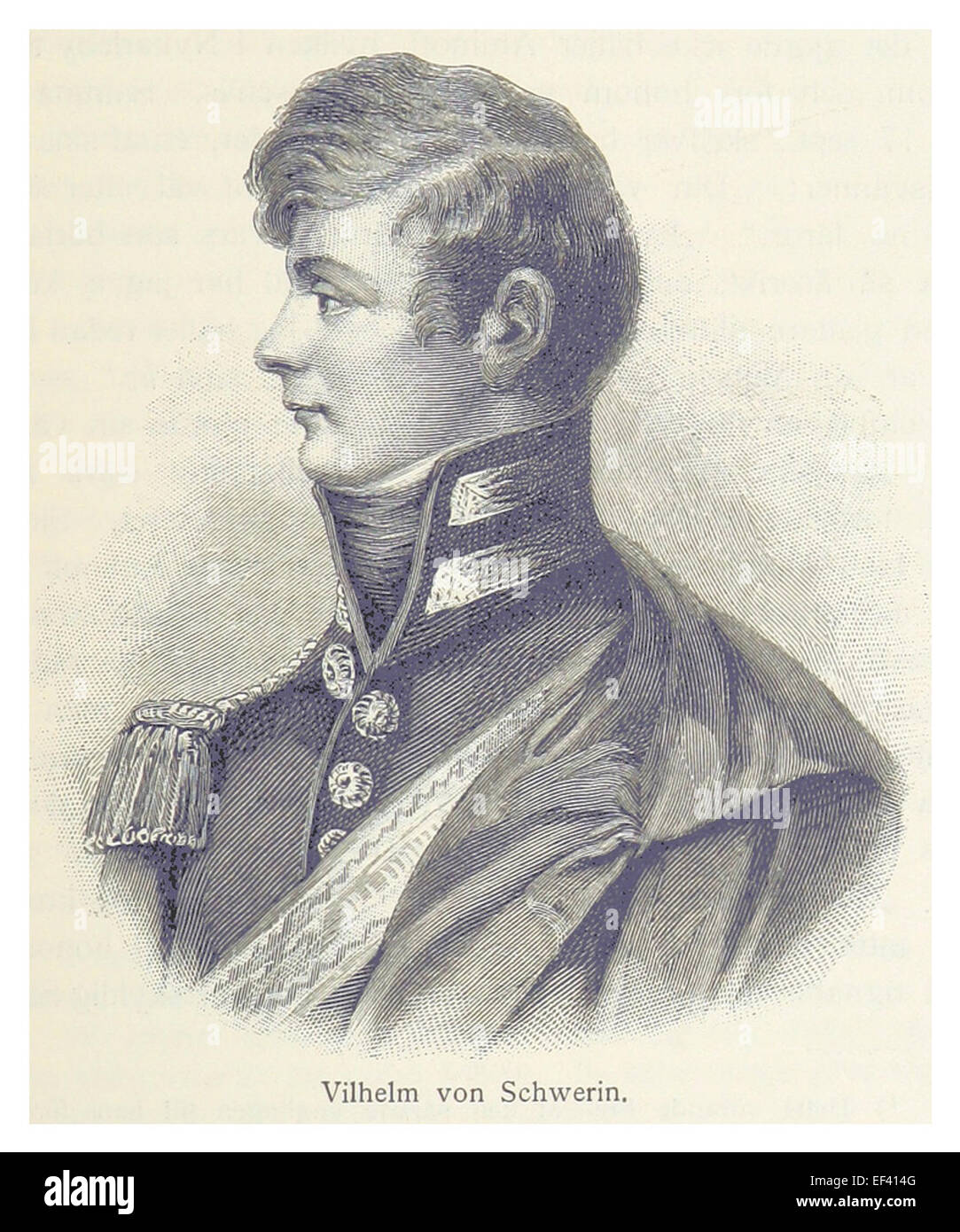 DANIELSON(1897) p495 Vilhelm von Schwerin Stock Photo