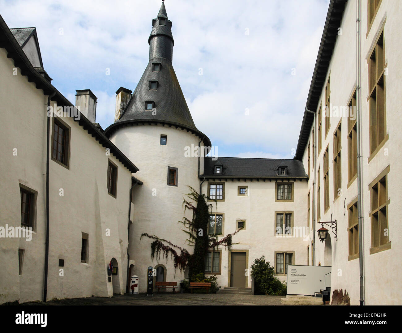 Clervaux Castle, Luxemburg, home of 'The Family of Man' exhibition Stock Photo