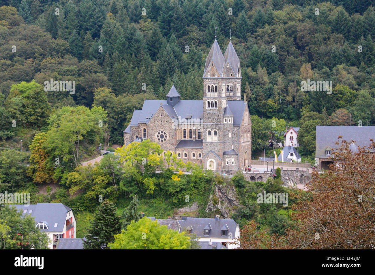 The Church of Saints Cosmas & Damian, Clervaux, Luxembourg Stock Photo
