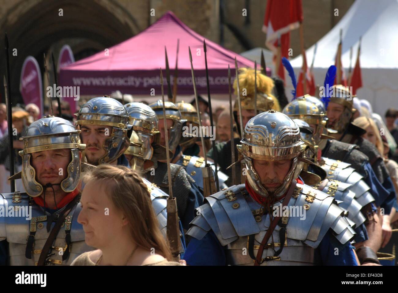 Column of Roman Soldiers Stock Photo Alamy
