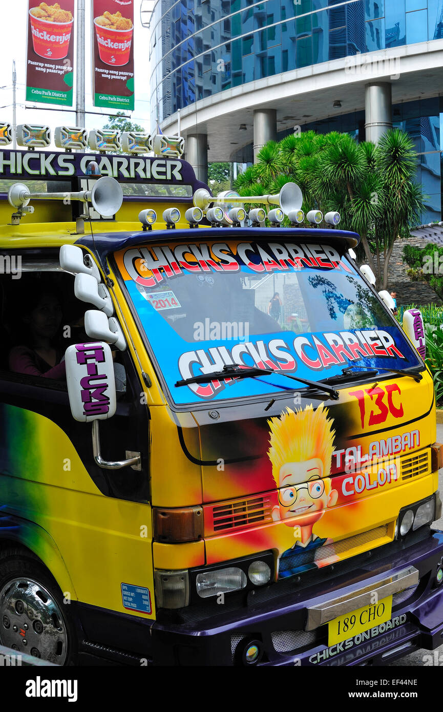 Cebu City Jeepney Philippines Stock Photo